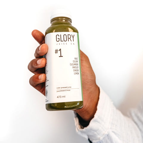 Juice #1 : Kale Celery Cucumber Parsley Lemon Ginger