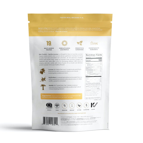 Sprout Living Organic Protein Powder — Vanilla Lucuma