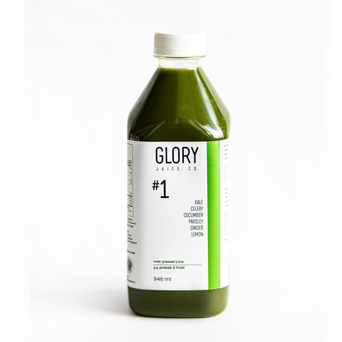 Juice #1 :  Kale Celery Cucumber Parsley Lemon Ginger