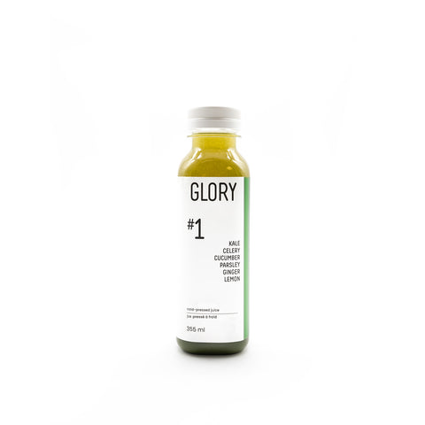 Juice #1 :  Kale Celery Cucumber Parsley Lemon Ginger