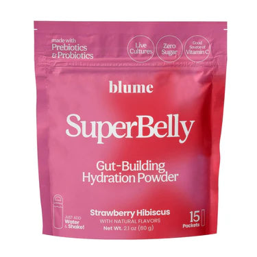 SuperBelly Gut Hydration — Strawberry Hibiscus