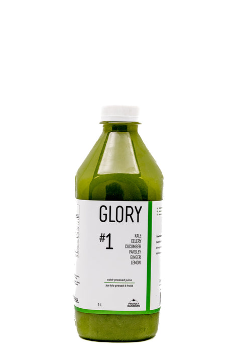 Juice #1 :  Kale Celery Cucumber Parsley Lemon Ginger