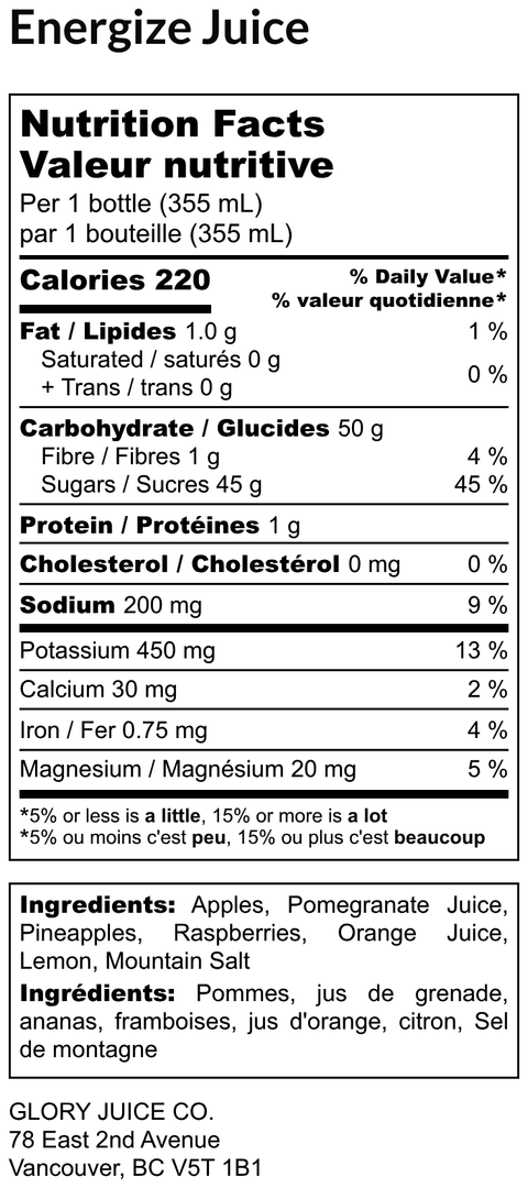 Energize Juice