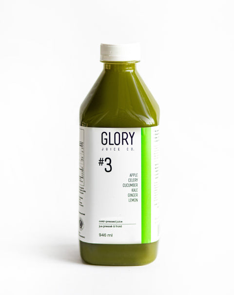Juice #3 : Apple Lemon Kale Cucumber Celery Ginger