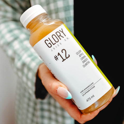 Juice #12 : Celery Apple Lemon Ginger Cilantro